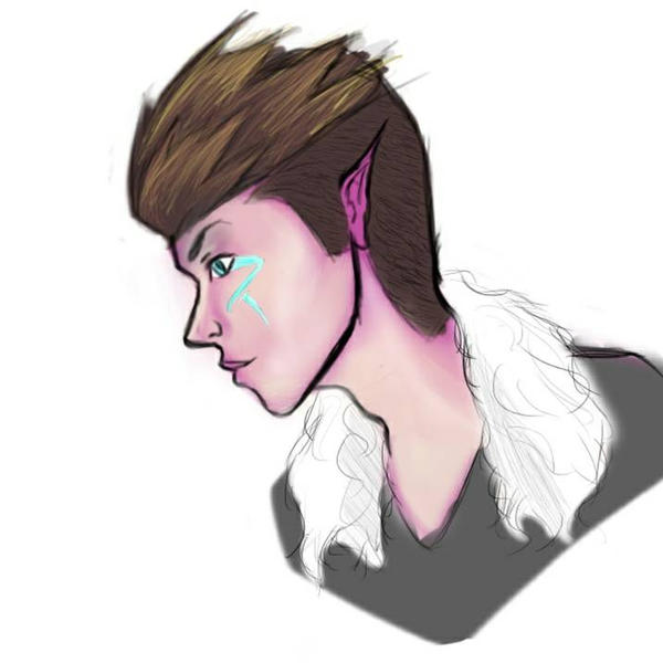 elf with a rune by drawingplenty on DeviantArt