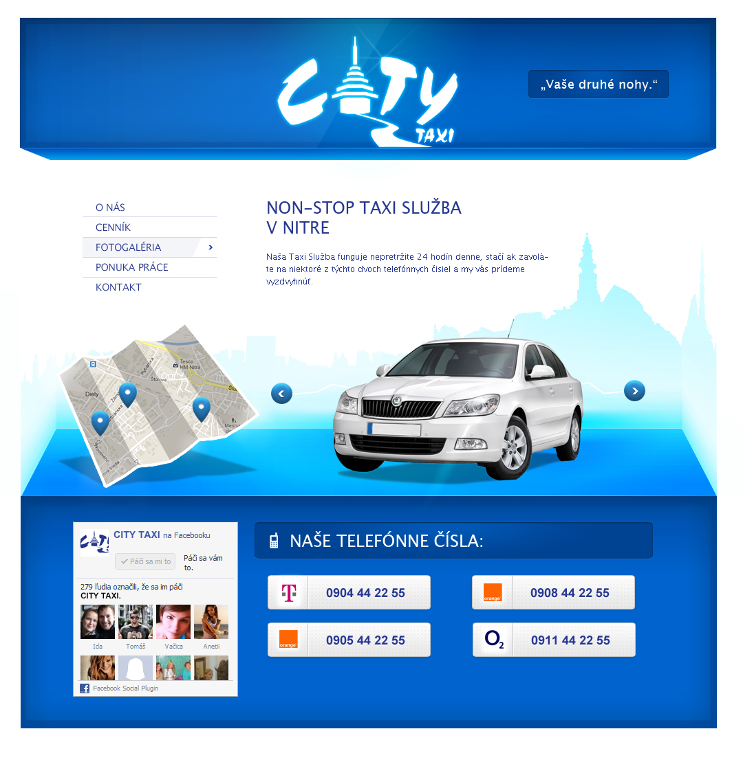 City Taxi Nitra Web