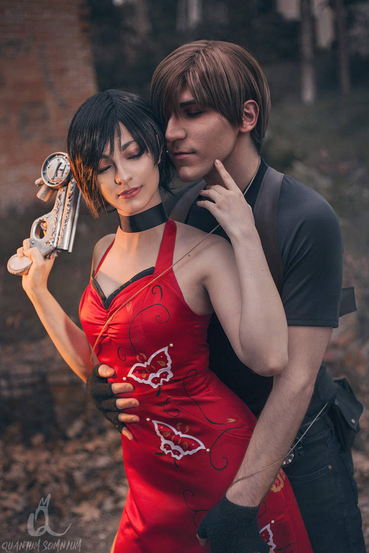 Cosplay wong. Leon Kennedy and ada Wong child.