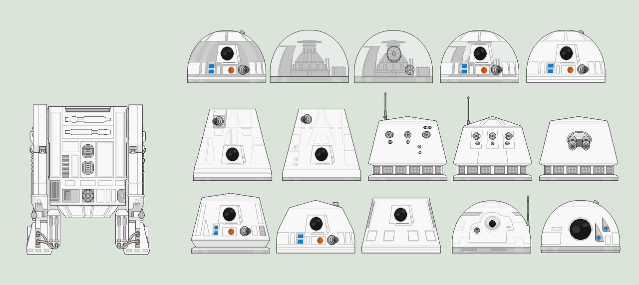 Astromech Drive Module R-series Astromech Template by treforable2 on DeviantArt