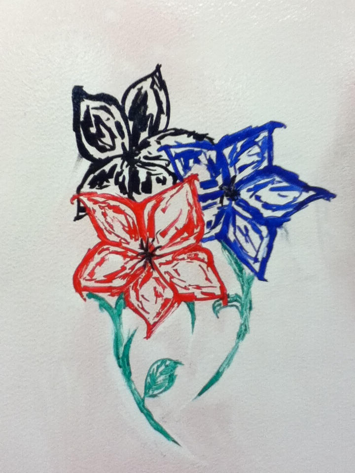 Mark Making Flower marker flower 3 by kurayamitenshi93 on DeviantArt