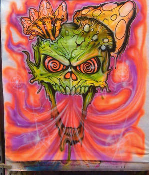 Trippy Airbrush Skull