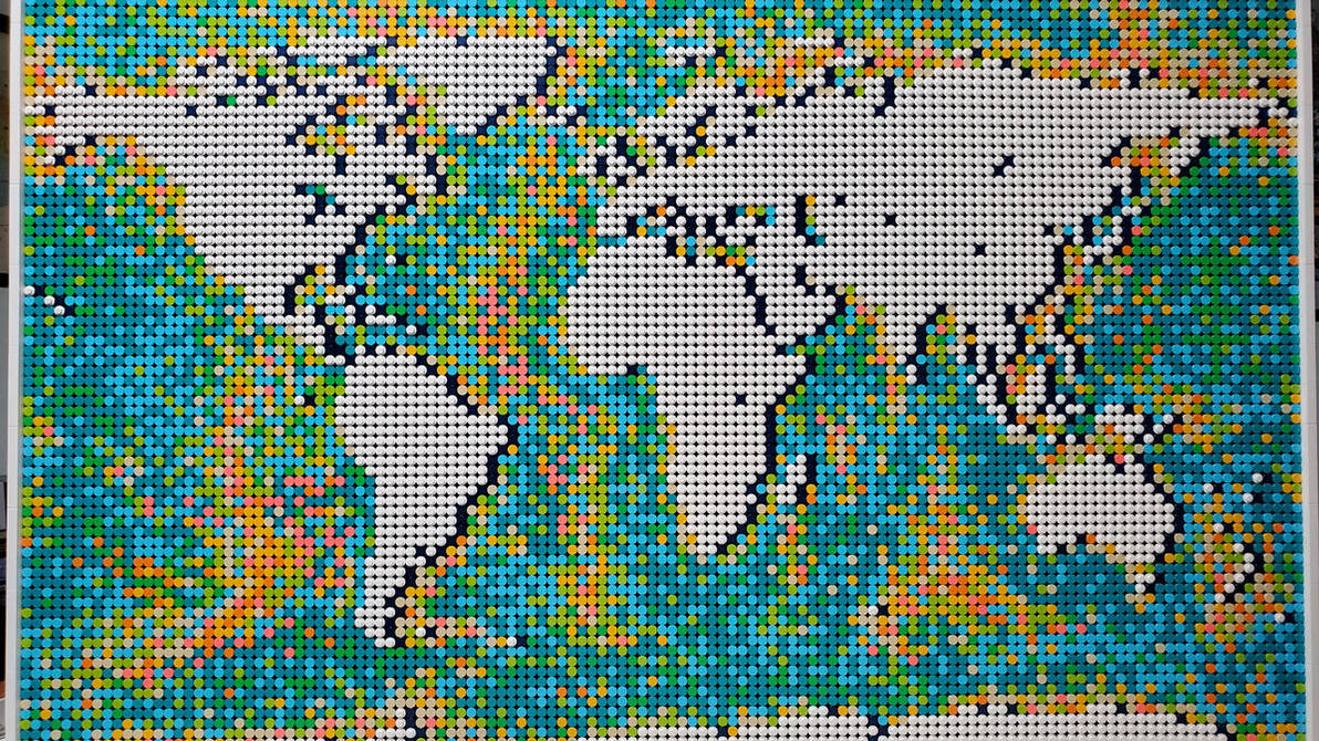 LEGO World Map By RTbansheebomb On DeviantArt