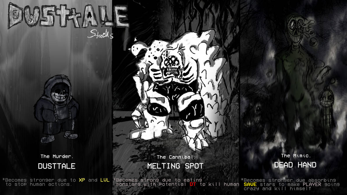 Dusttale Menu Dusttale Stacks by MyRandomKringe on DeviantArt