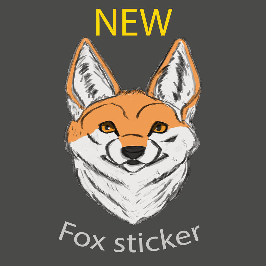 Stupidfox Sticker NEW fox sticker by Scrappy-Scribbles on DeviantArt