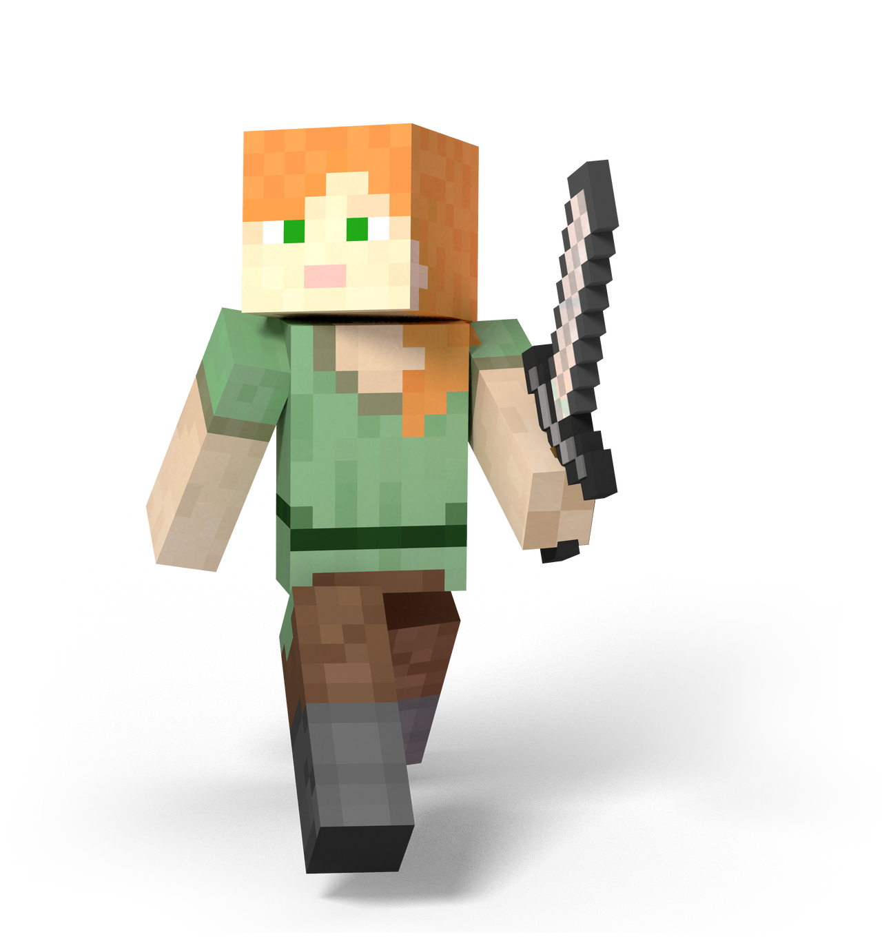 Minecraft Alex Transformation Alex Re-edited by MutationFoxy on DeviantArt