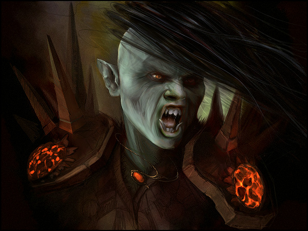 Ulsoga - Orc Warlock by jezebel
