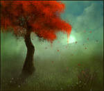 Sketchpaint Crimson Tree by jezebel