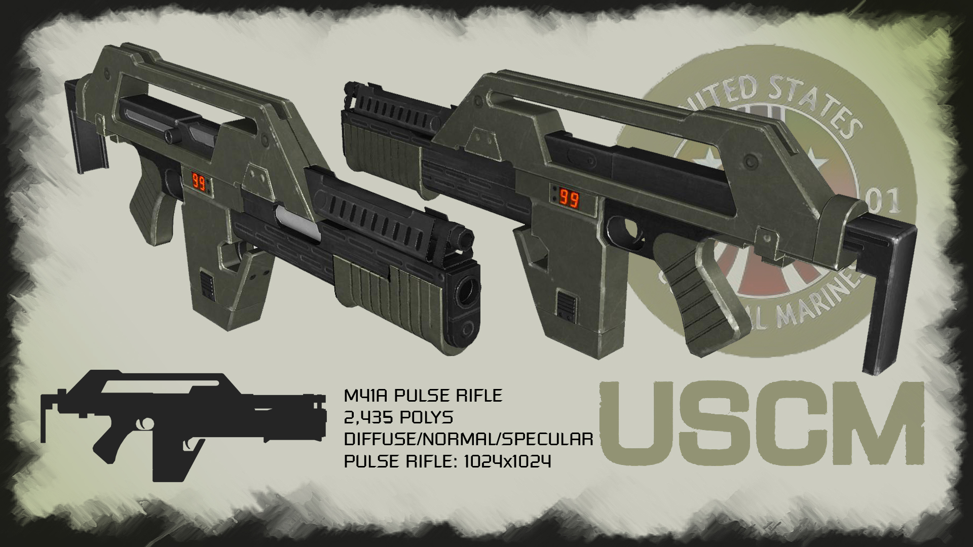 Pulse Rifoe Aliens M41A Pulse Rifle by Sammyp86 on DeviantArt