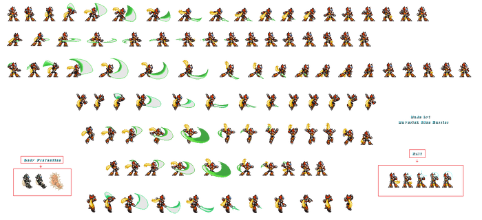 Zero X2 extended sprites sheet 2 (Updated)