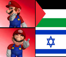Mario Approves Israel over Palestine