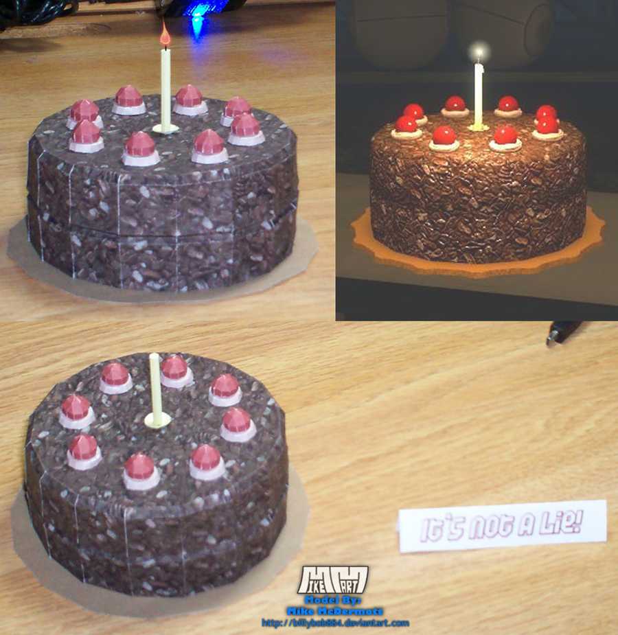 Portal Cake Assembled