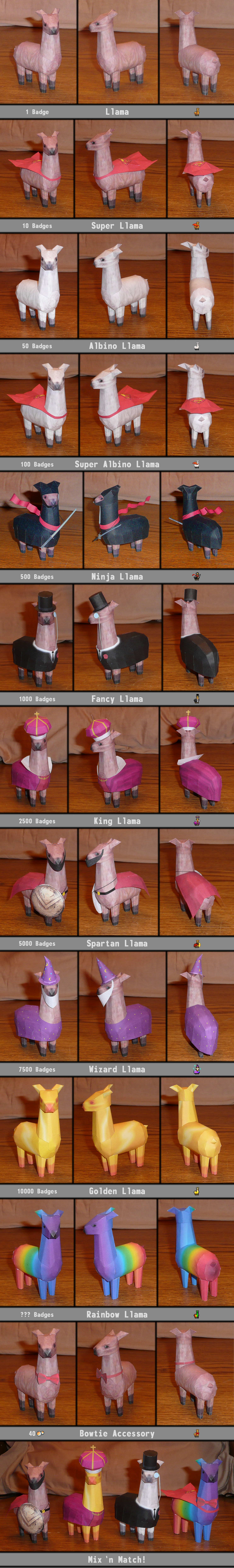 dA Llamas Assembled