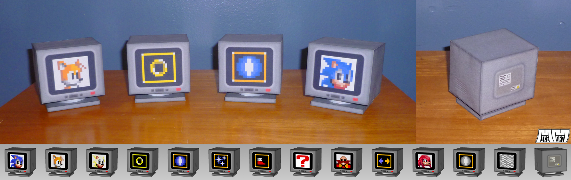 Sonic 2 Item Boxes Assembled