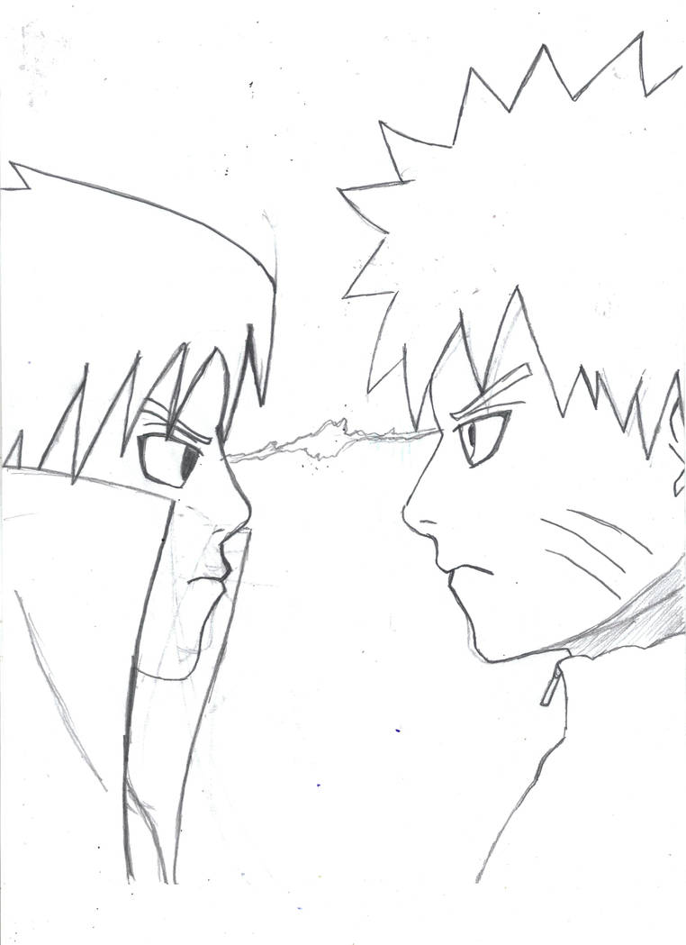 Naruto and Sasuke-Rivalry by Dreballin3x on DeviantArt
