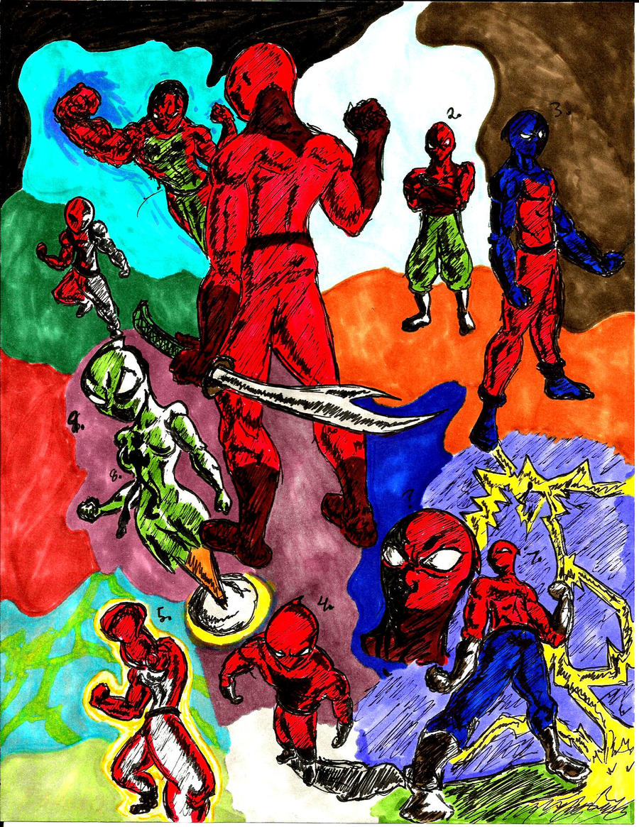 Toooootally Not Deadpool Sketch Dump Color