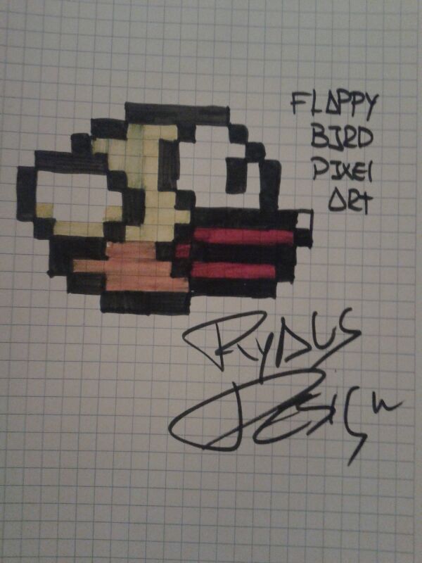 Flappy bird pixel art