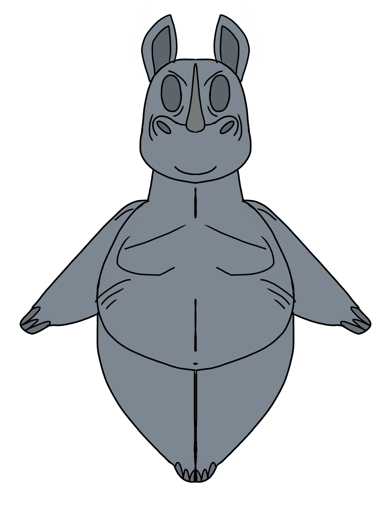 Fat Rinoh Fat Plump Rhino Anthro Base by enp88 on DeviantArt