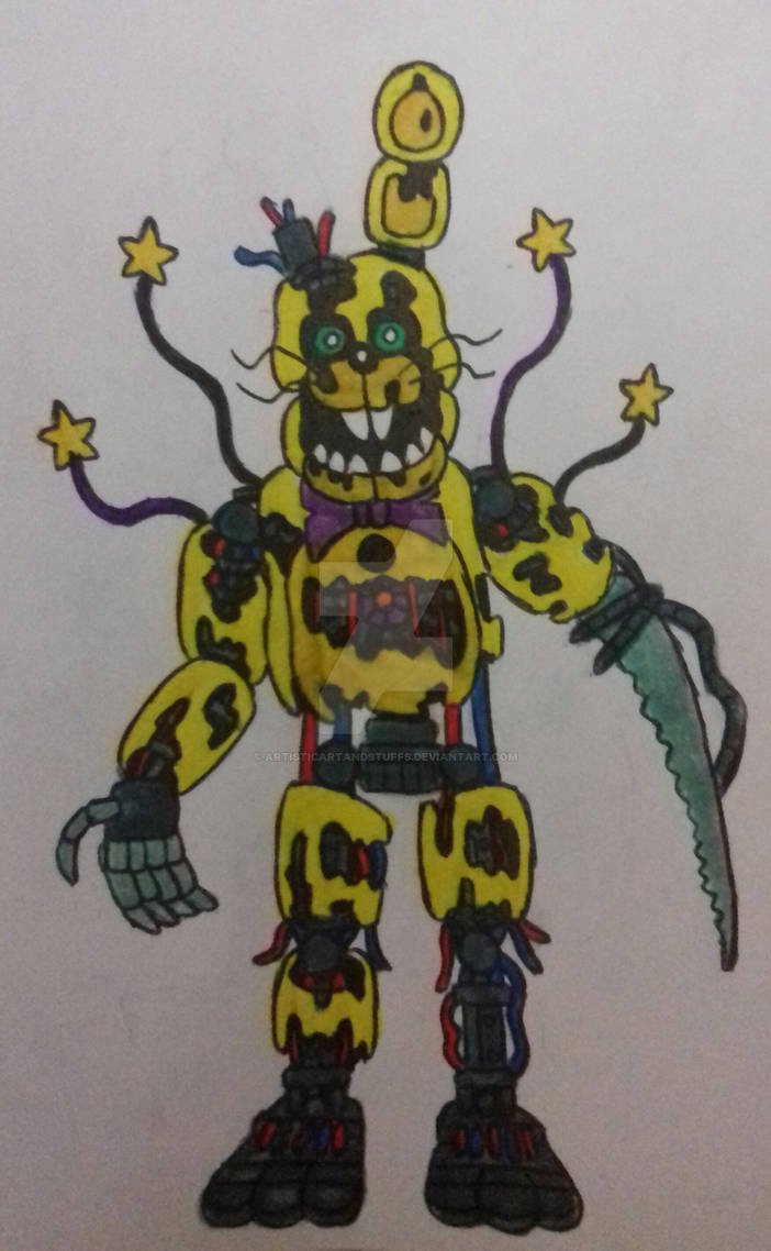 Scrap Springy Scrap Spring Bonnie by ArtisticArtAndStuffs on DeviantArt