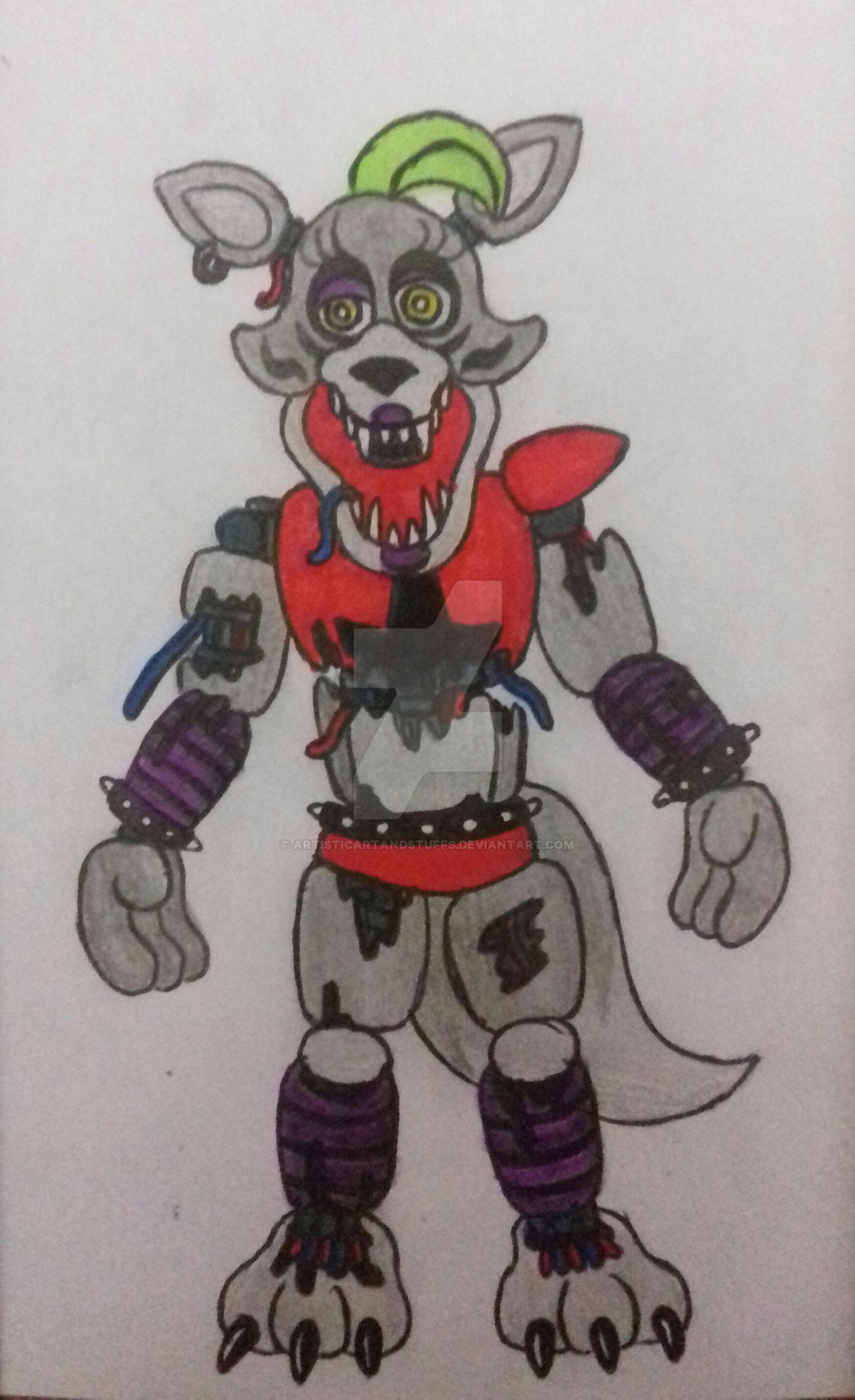 Withered Roxanne by ArtisticArtAndStuffs on DeviantArt
