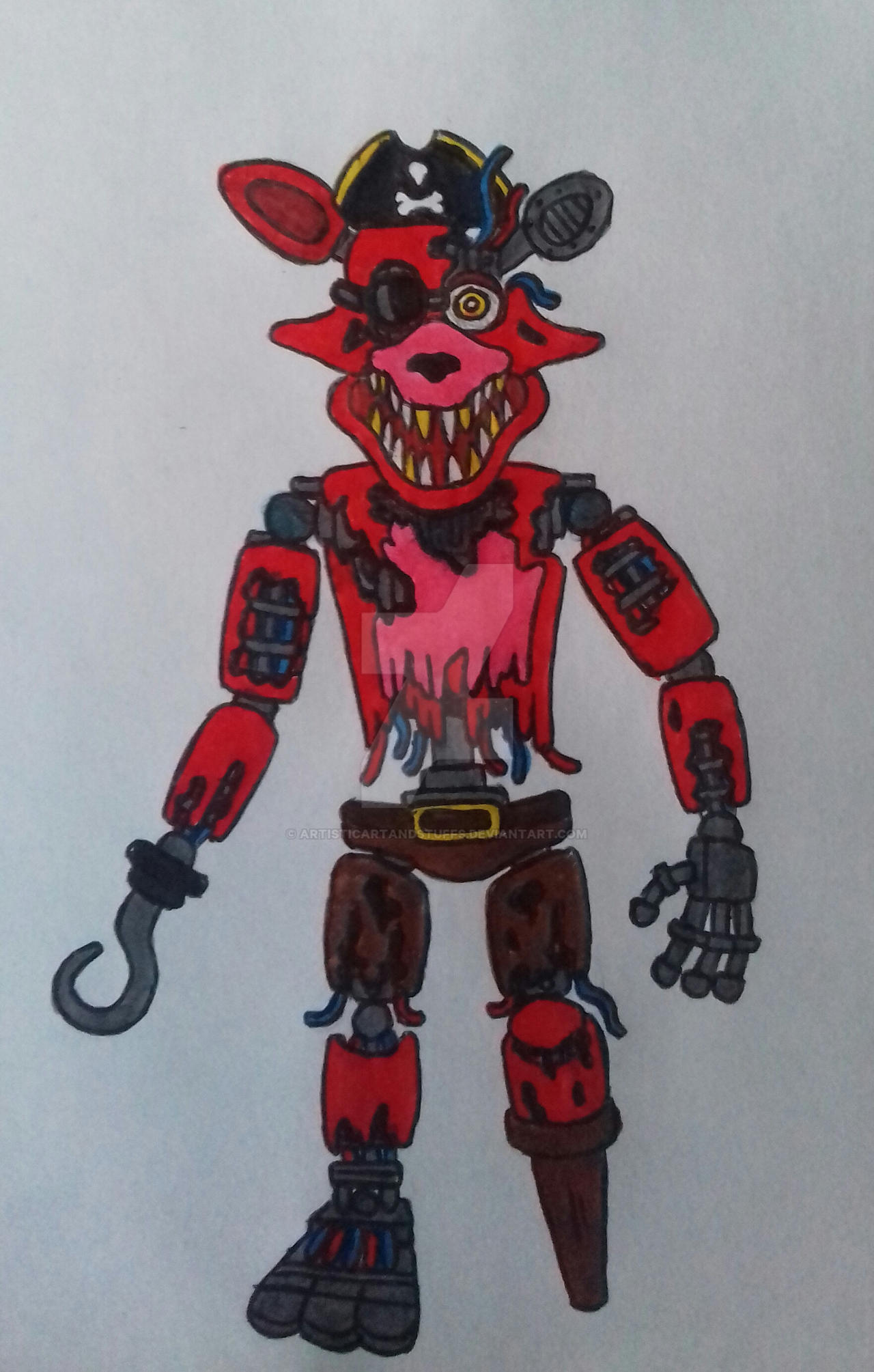 Withered Foxy by PazzArts on DeviantArt