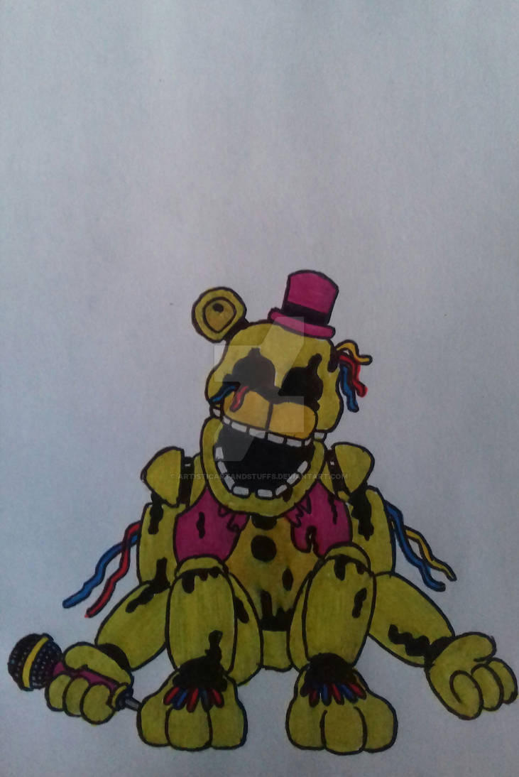 Golden freddy (withered fredbear) by Meshal1899 on DeviantArt