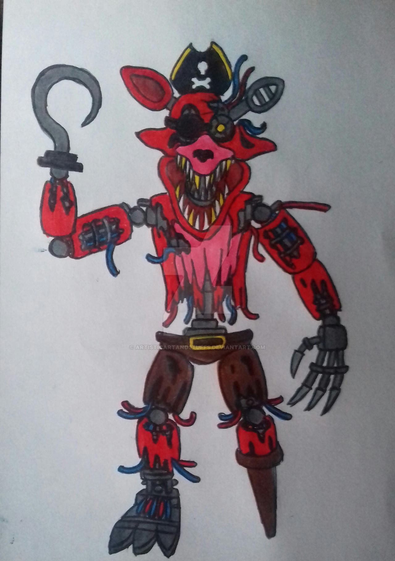 Withered Foxy - Desenho de withered_foxy - Gartic