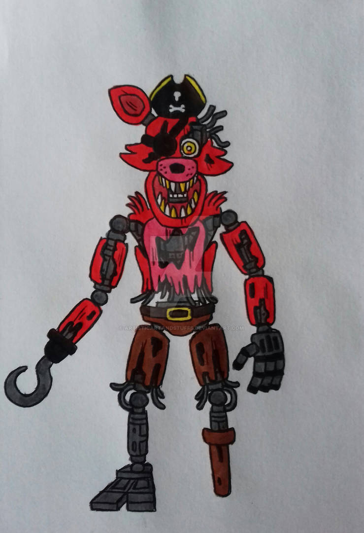 Withered Classic Foxy by ArtisticArtAndStuffs on DeviantArt
