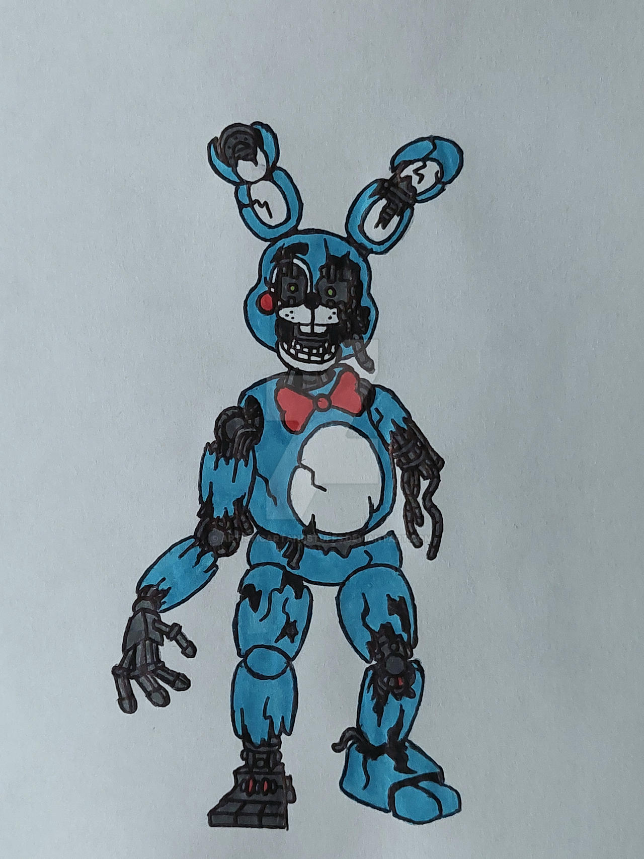 Fnaf 2 Toy Bonnie Fan Art Jonny Fright Fazbear 1 On fnaf-2-toy-bonnie-fan-art-jonny-fright-fazbear-1-on