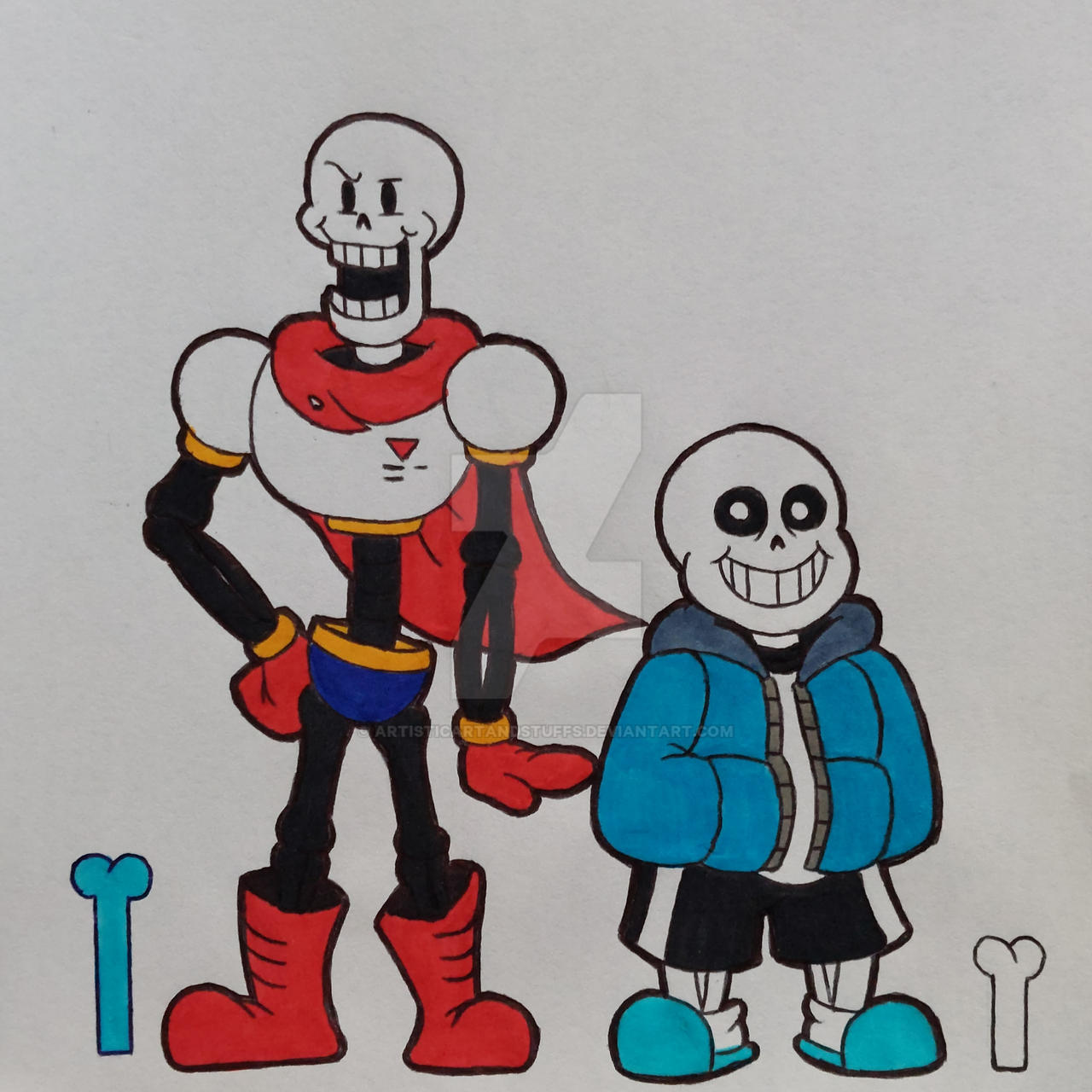How To Draw Sans And Papyrus Undertale how-to-draw-sans-and-papyrus-undertale