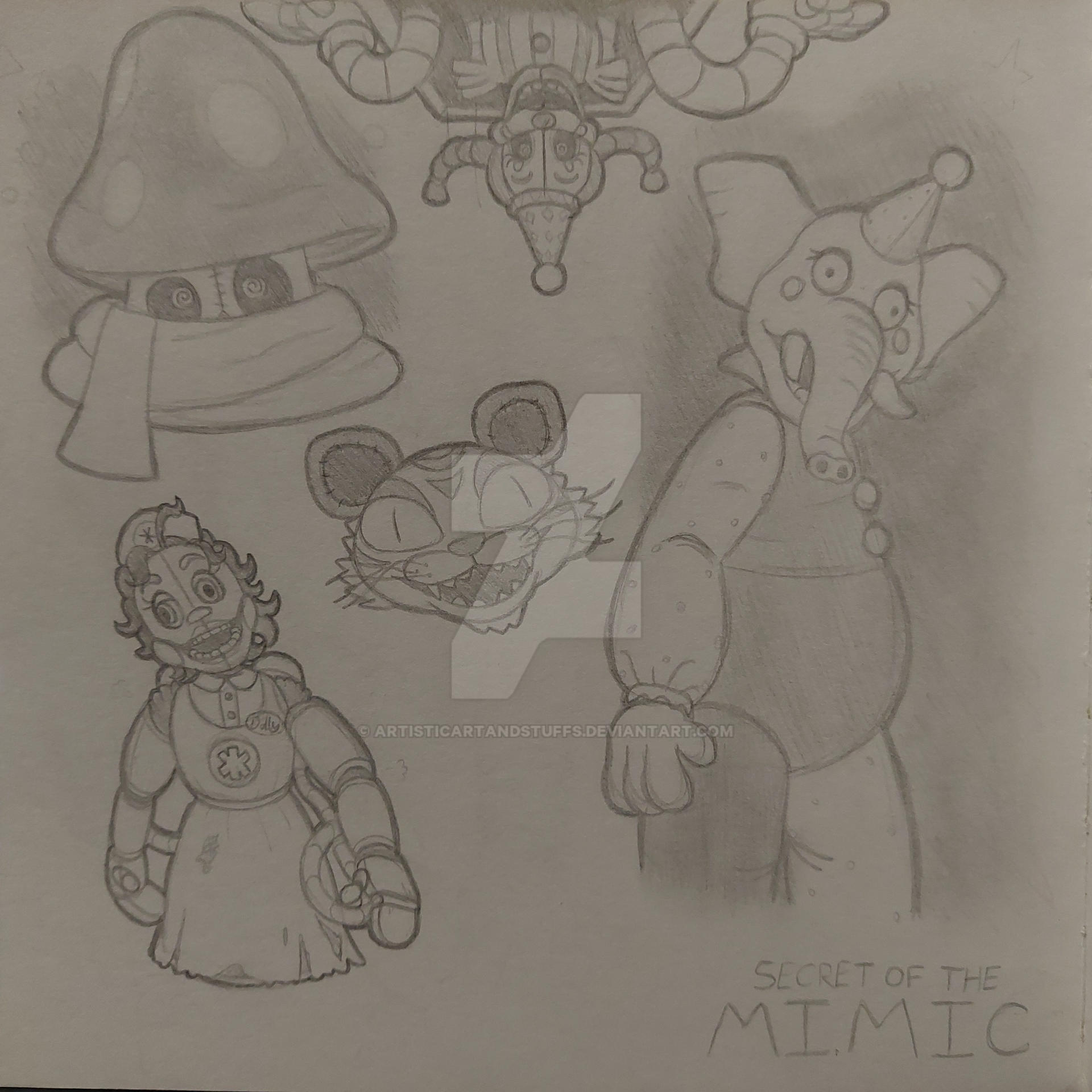 Secret Of The Mimic Sketches by ArtisticArtAndStuffs on DeviantArt