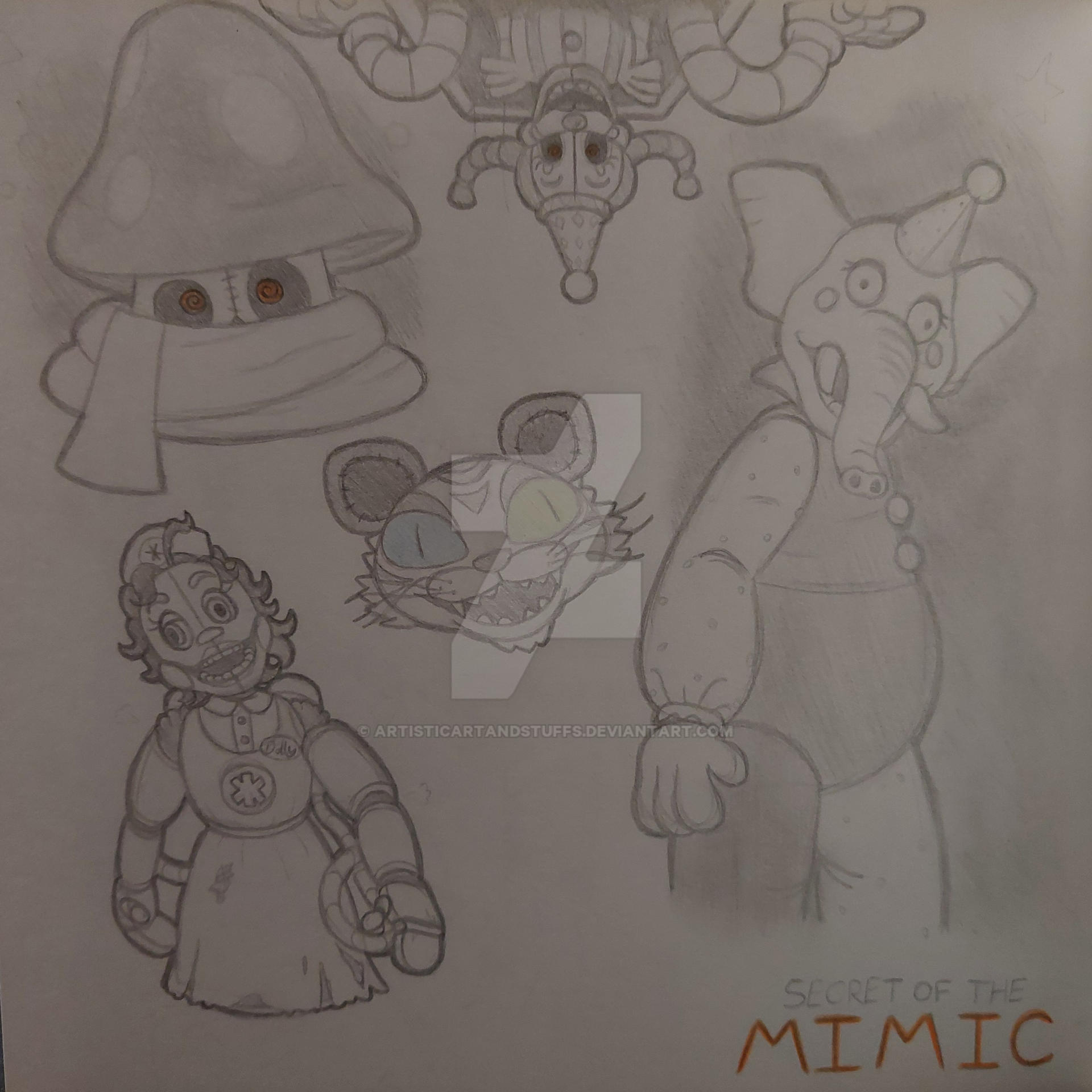 Secret Of The Mimic Sketches by ArtisticArtAndStuffs on DeviantArt