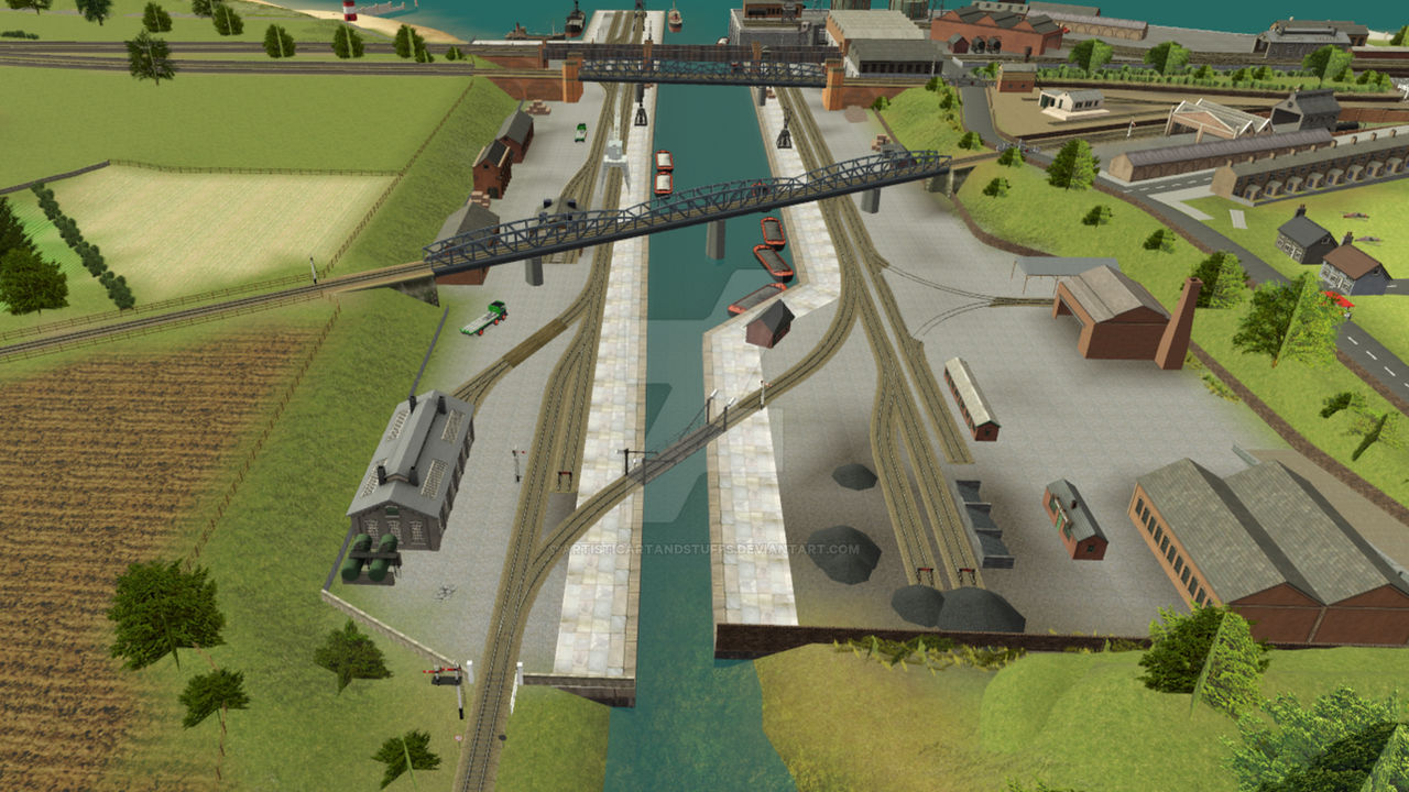Trainz Rws Harbor Routes Knapford Junction - The Harbour (Trainz WIP) by ArtisticArtAndStuffs on ...
