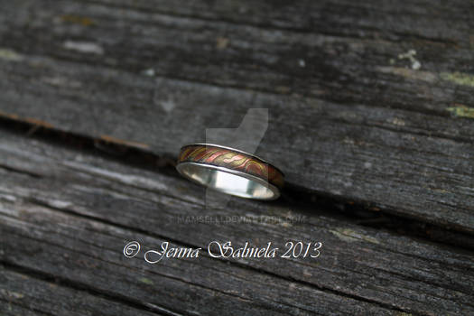 Mokume gane ring