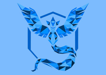 Low Poly Team Mystic Wallpaper