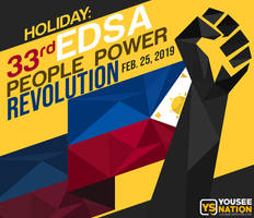 EDSA People Power Revolution poster design