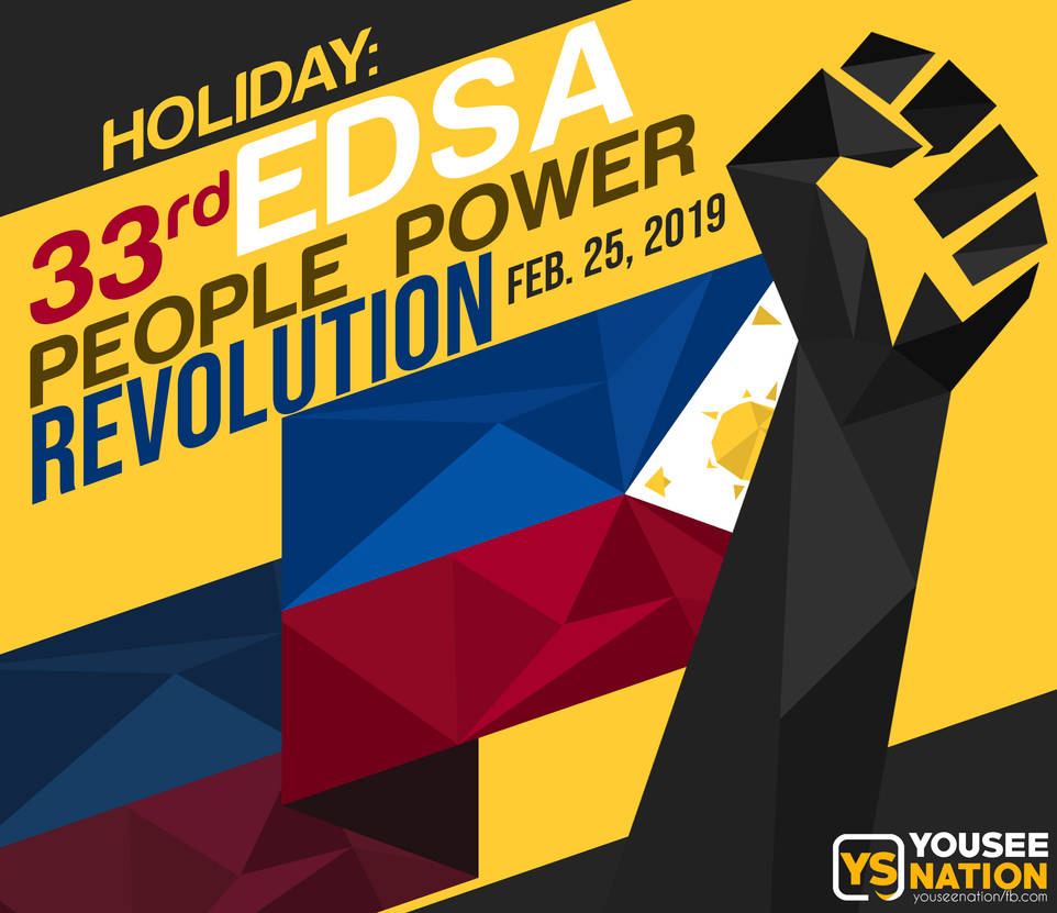 EDSA People Power Revolution poster design by YellowishGuy on DeviantArt