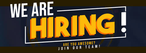 We are Hiring Poster Idea