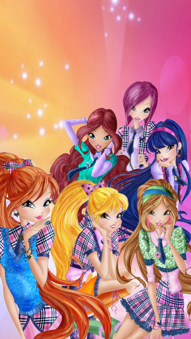 Winx Club Season 7 School Iphone Wallpaper