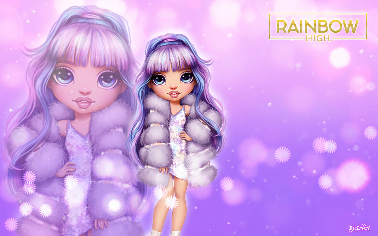 Pictures of animated Rainbow High Violet Willow