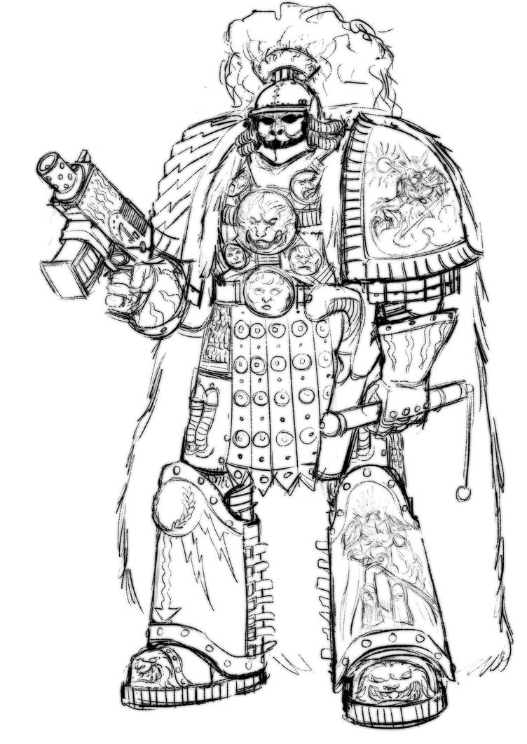 Thunder Warrior Sketches Captain by earltheartist on DeviantArt