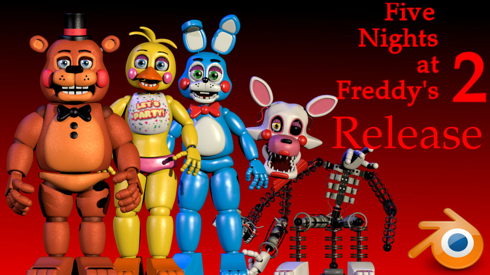 Fnaf 2 animatronics sizes according to Help Wanted (NOTE: W. Chica
