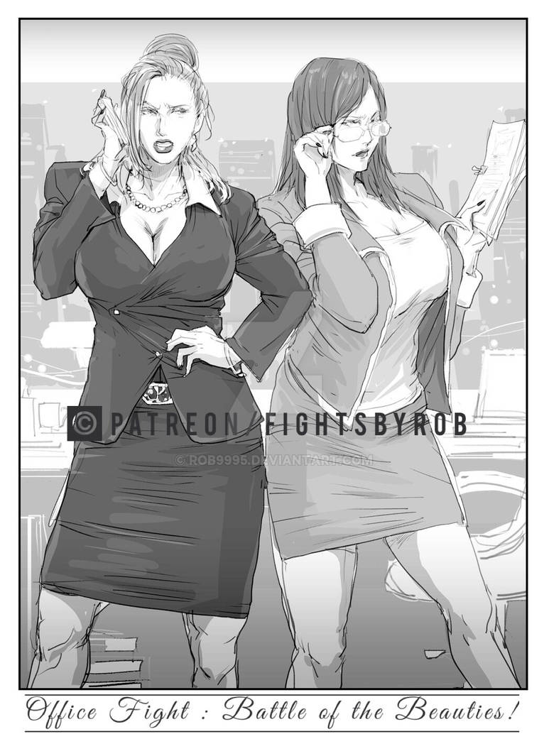 Office Fight : Battle of the beauties! by Rob9995 on Deviant