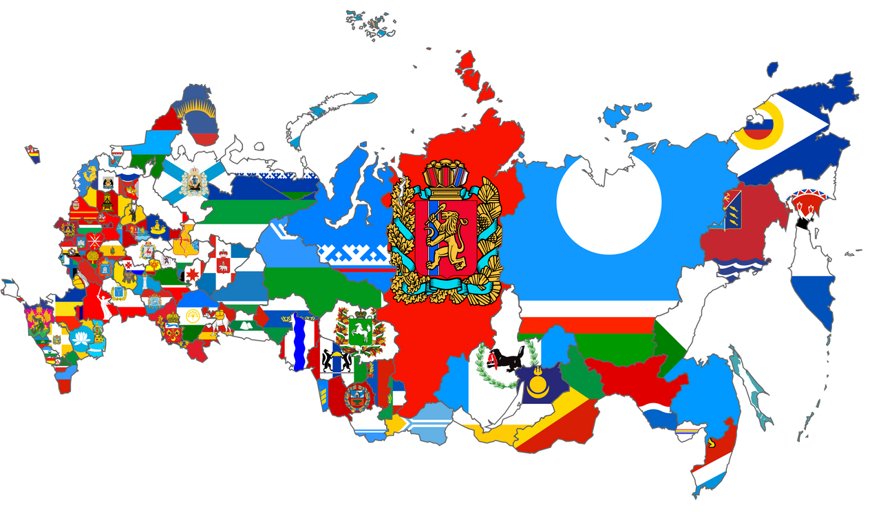 Flag map of the Russian Federation 1991-1993 by CTGonYT on DeviantArt