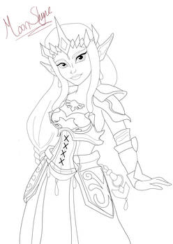 Daily Picture 24: Zelda Line-art