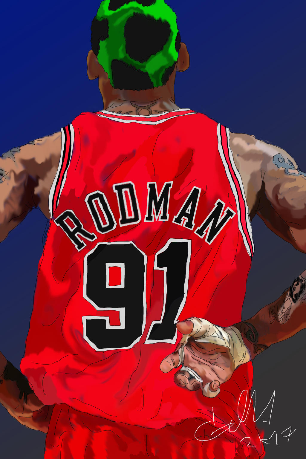 Dennis Rodman by Archer120 on DeviantArt