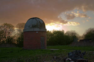 Sunset at the observatory