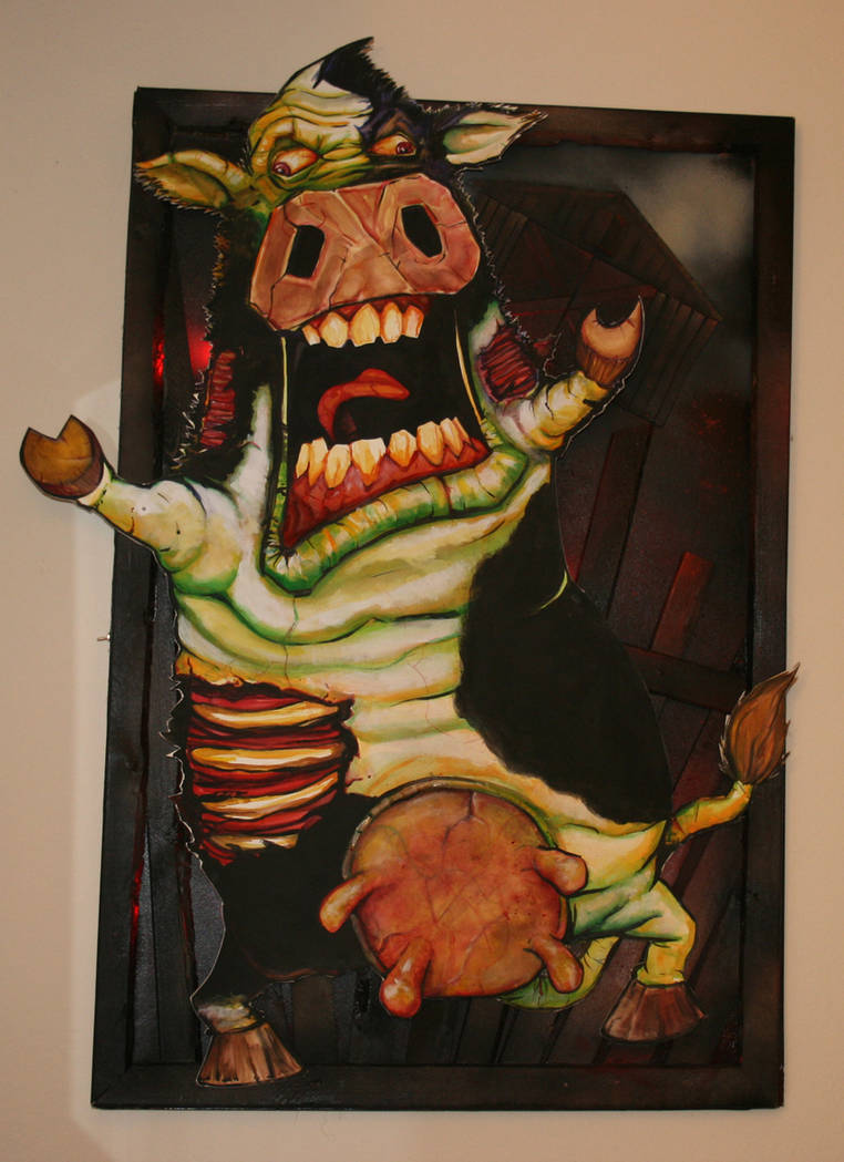 Zoombovine painting by BfstudiosLLC