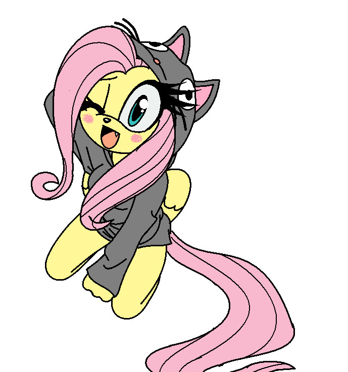 Fluttershy in a sonic from^^