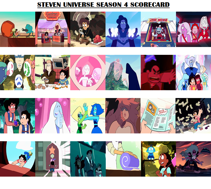 Steven Universe Season 4 Scorecard Blank By Guacola772 On